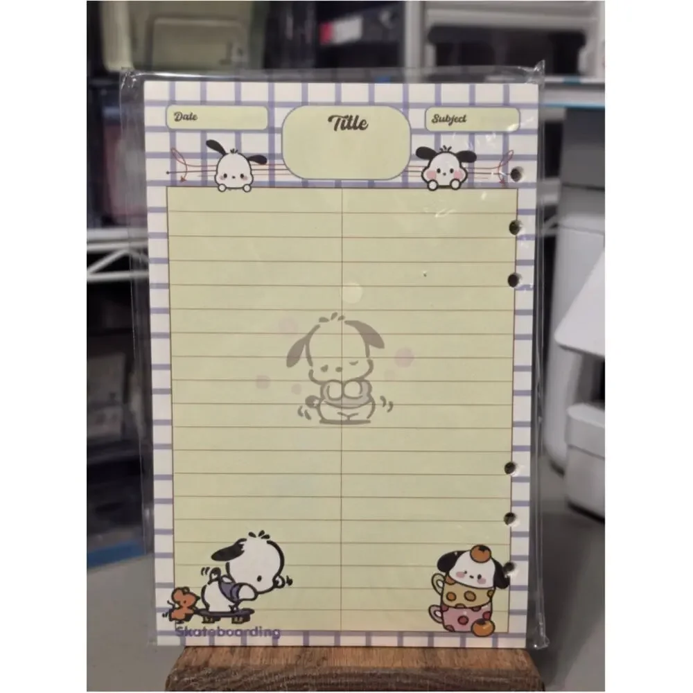 NB-2492 Sanrio Pochacco Stationery A5 Filler Paper, 50 sheets Double sided